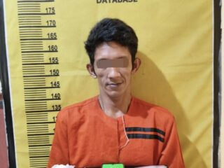 Polsek Rengat Barat Grebek Rumah di Kelurahan Pematang Reba, 1 Tersangka Berhasil Diringkus