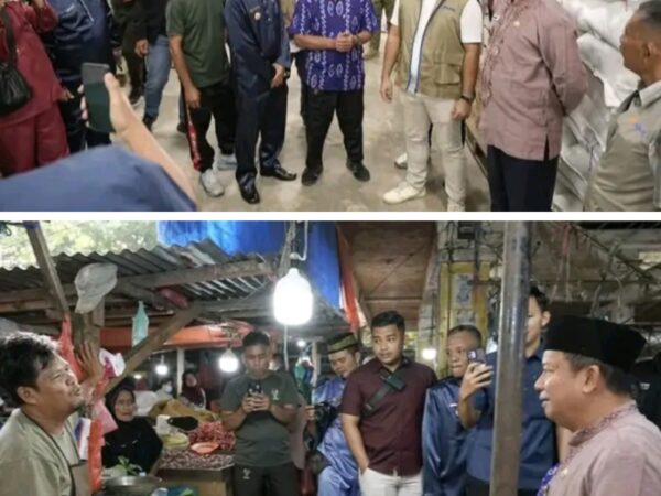 Wabup Hendrizal Sidak ke Pasar Rakyat Rengat, Pastikan Ketersediaan Bahan Pokok Aman Jelang Ramadhan
