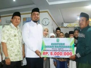 Bupati Inhu Ikuti Safari Ramadan di Masjid Raya Pematang Benteng