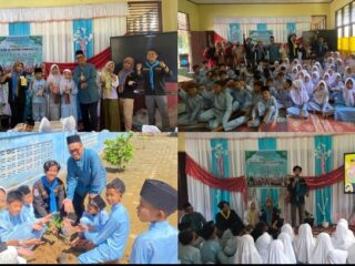 Sosialisasi Hari Peduli Sampah Nasional 2026, Mapala Oasis ITB Indragiri Ajak Siswa SDN 020 Peduli Lingkungan
