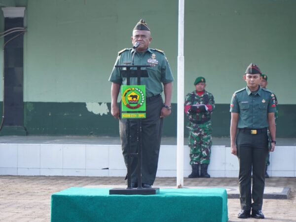 Kodim 0314/Inhil Gelar Upacara Bendera, Perkuat Disiplin dan Jiwa Korsa Prajurit