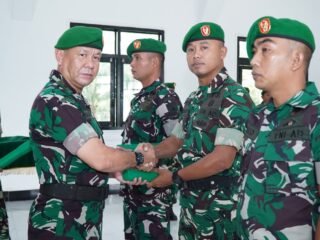 Kodim 0314/Inhil Gelar Korps Raport, Tiga Personel Resmi Pindah Satuan