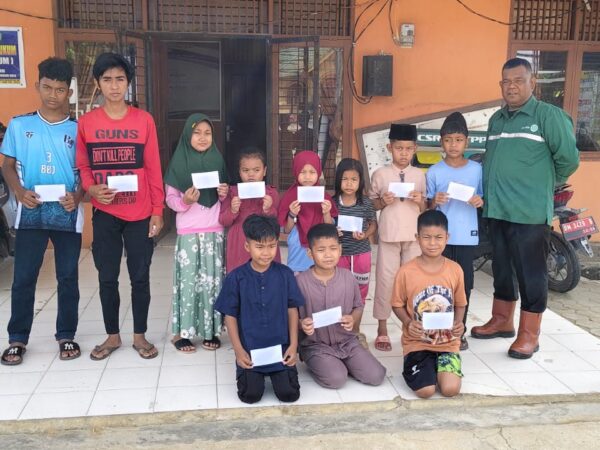 PT TPP Tebar Kebahagiaan, Ratusan Anak Yatim Inhu Rasakan Kasih Sayang