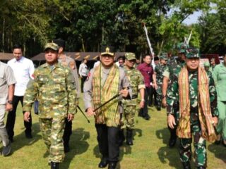 Upacara Penutupan TMMD Ke-127 Kodim 0302/Inhu-Kuansing