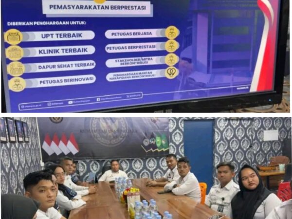 Rutan Rengat Ikuti Sosialisasi Rangkaian Kegiatan Pelaksanaan Hari Bhakti Pemasyarakatan Ke-62 Secara Virtual