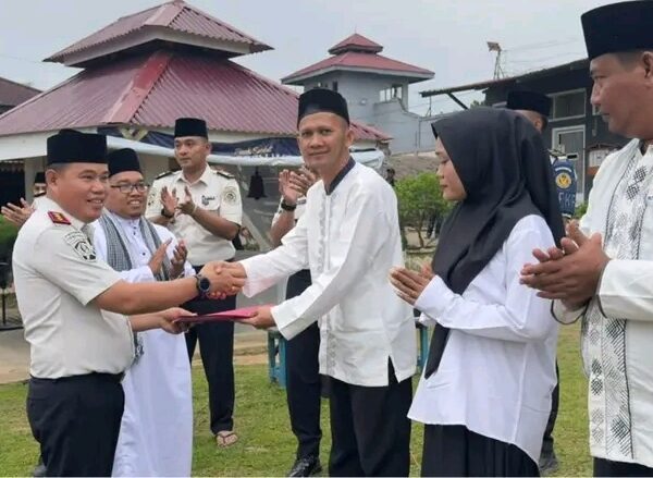 Rutan Kelas llB Rengat Gelar Shalat Id Berjamaah dan Bagikan Remisi Sebanyak 402 Warga Binaan