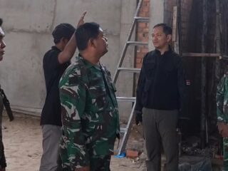 Dandim 0314/Inhil Tinjau Pembangunan Koperasi Merah Putih di Sejumlah Wilayah