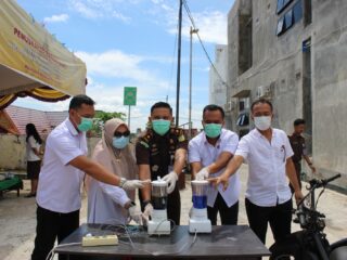 Kejari Inhu Musnahkan Barang Bukti 93 Perkara, Termasuk Sabu 224 Gram dan 2 Unit Motor