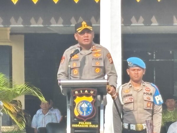 Ciptakan Situasi Kondusif Bersama Elemen Masyarakat, Polres Inhu Gelar Apel Sabuk Kamtibmas