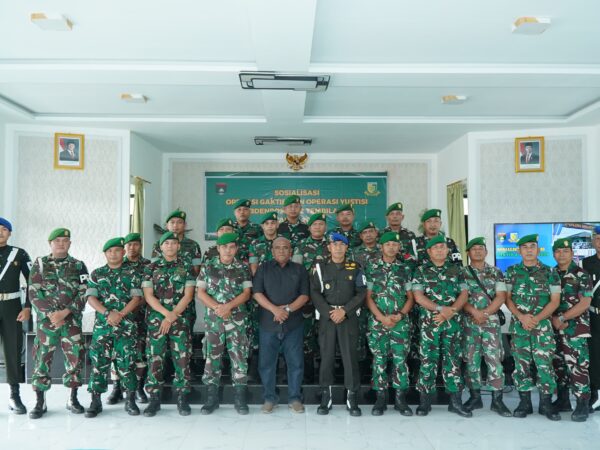 Tingkatkan Disiplin dan Kepatuhan Hukum, Personel Kodim 0314/Inhil Ikuti Sosialisasi Ops Gaktib dan Yustisi 2026