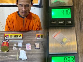 Polres Inhil Amankan Pengedar Sabu dan Ekstasi di Keritang