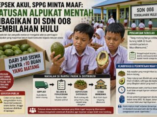 Kepsek Akui, SPPG Minta Maaf: Ratusan Alpukat Mentah Dibagikan di SDN 008 Tembilahan Hulu