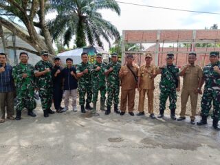 Pastikan Kelayakan Bangunan , Irutum itdam XIX/TT Tinjau langsung Lokasi KDKMP di Inhil