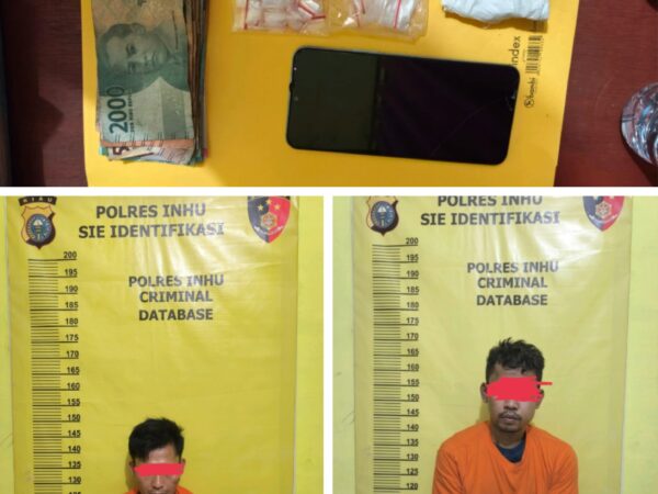 Pengungkapan Kasus Narkotika Di Desa Pring Jaya Rakit Kulim, Polsek Kelayang Berhasil Ringkus Dua Pelaku