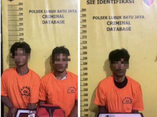 Polsek LBJ Ungkap Kasus Narkoba Dikecamatan Pasir Penyu, Hasilnya Tiga Tersangka Dibekuk