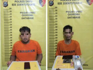 Dua Tersangka Digelandang Polisi Sektor Kelayang Gara-gara Narkoba, Begini Kronologinya