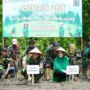 Peringati HUT ke-80 Persit KCK, Kodim 0314/Inhil Tanam Pohon Mangrove