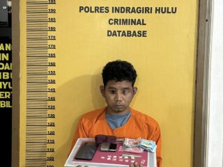 Sering Transaksi Dikebun Sawit Desa Pematang Jaya, Satresnarkoba Polres Inhu Bekuk Pelaku