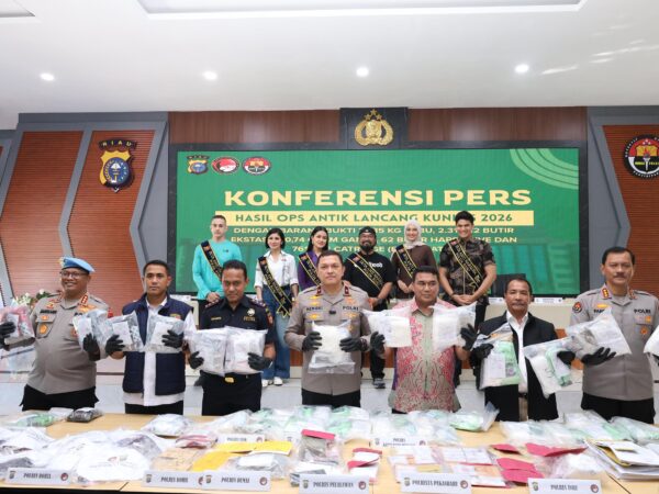 Polda Riau Komitmen Perang Lawan Narkoba, 557 Tersangka Diamankan dalam Operasi Antik LK 2026