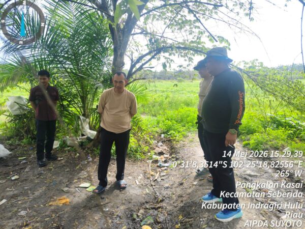 Polres Inhu Lakukan Persiapan Panen Jagung Pipil Ketahanan Pangan Serentak Secara Nasional