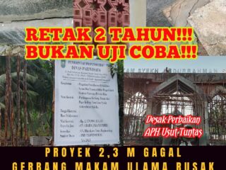 Dibangun 2024, Retak 2025 & 2026. DR. Ali Azhar: "Ini Makam Ulama, Bukan Proyek Percobaan. Usut Sampai Tuntas!"