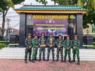 Kodim 0314/Inhil Raih Juara I Lomba Simulasi Pemadam Kebakaran Tingkat Korem 031/WB