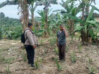 Polres Inhu Tingkatkan Kesadaran Masyarakat Pentingnya Ketahanan Pangan, Manfaatkan Lahan Secara Produktif