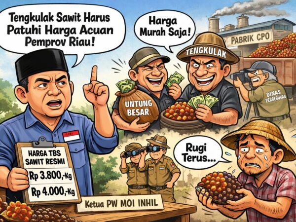 ‎PW-MOI Inhil Minta Tengkulak Sawit Patuhi Harga Acuan Pemprov Riau, Fitra: Jangan Sesukanya Menentukan Harga ke Petani ‎