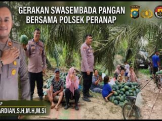 Gerakan Swasembada Pangan Bersama Polsek Peranap