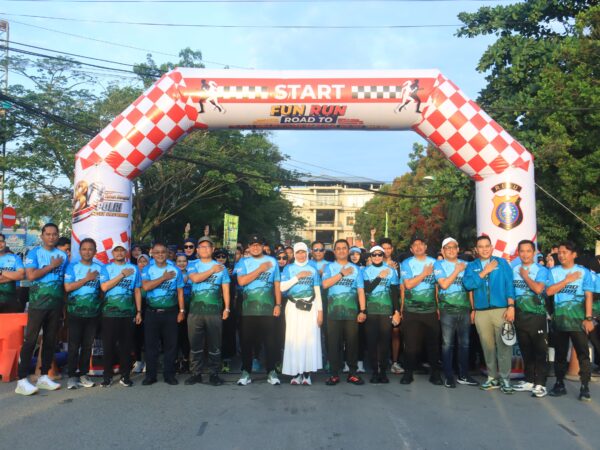 Fun Run Road to Riau Bhayangkara Run 2026 Meriah, Polres Inhil Gaungkan Semangat “Polri untuk Masyarakat”