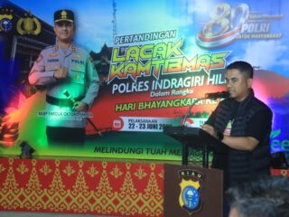 Peringati HUT Bhayangkara ke-80, Kapolres Inhil Buka Pertandingan Lacak Kamtibmas