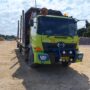 Teror Pelemparan Batu Kerap Hantui Truk Kayu di Jalur Benai–Sentajo, Sopir Mengaku Takut Melintas Malam Hari