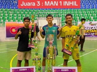Tim Futsal MAN 1 Inhil Raih Juara 3 di Ajang SMALA Cup XIV Pekan Baru