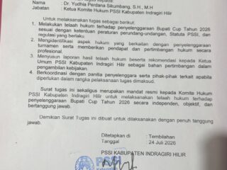 Ketua Komite Hukum PSSI Kabupaten Inhil Rilis Telaah Penyelenggaraan Bupati CUP 2026