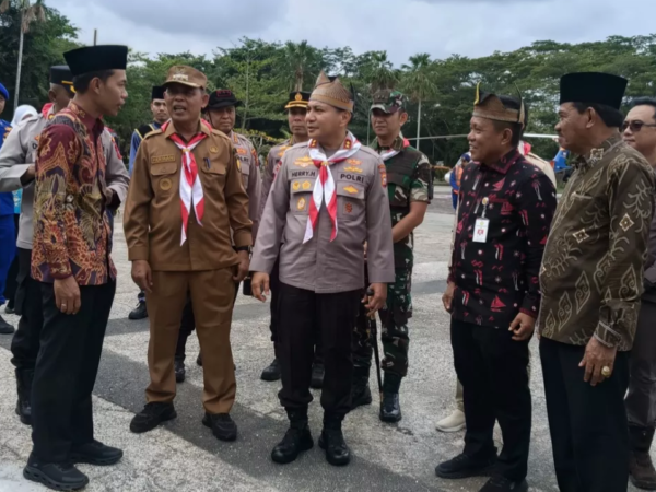 Kapolda Riau Tiba di Inhil, Disambut Forkopimda lalu Langsung Bertolak ke Pelabuhan Pelindo