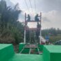 Progres Pembangunan Jembatan Perintis Garuda di Kuala Muda Kecil Terus Dipacu, Personel Kodim 0314/Inhil dan Warga Gotong Royong