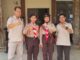 Dua Peserta Utusan Pramuka Kwartir Ranting Tembilahan Ikuti Jambore Nasional Ke XII di Cibubur Jakarta.