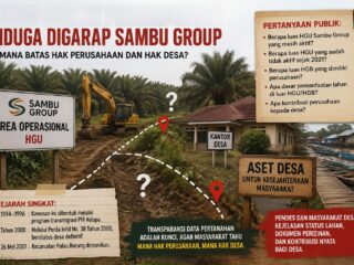 Sambu Group Diduga Garap Lahan Desa. Status dan Luas HGU dan HGB Dipertanyakan