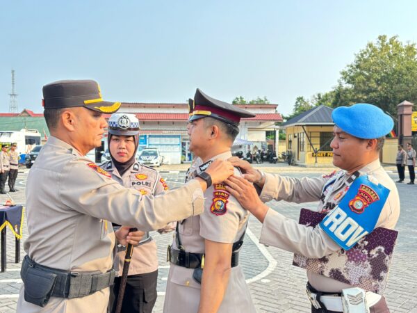 Kapolres Inhu Pimpin Serah Terima Jabatan Kasat Lantas, Ini Penggantinya   
