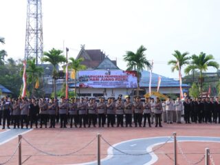 Polres Inhil Gelar Upacara Hari Juang Polri 2026, Teguhkan Semangat Pengabdian dan Nilai Perjuangan