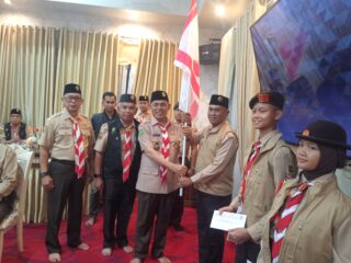 Bupati H. Herman Resmi Lepas Kontingen Jamnas XII Kwarcab Indragiri Hilir