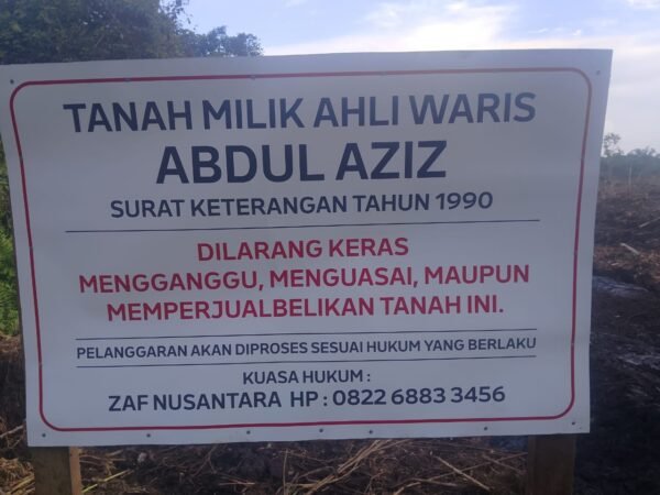 Laporan Dugaan Penyerobotan Lahan di Desa Kuala Sebatu Memasuki Tahap Pemeriksaan