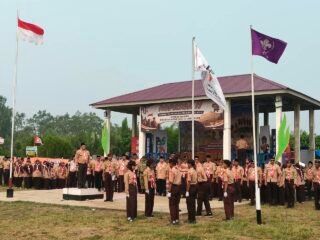 Bupati Indragiri Hilir Buka Perkemahan Kompetisi Pramuka Penggalang (KOPASGA) ke-II di Tanah Merah