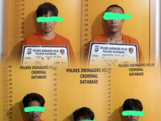Polsek Kateman Ungkap Kasus Curat, Lima Orang Diamankan dalam Pengembangan Perkara