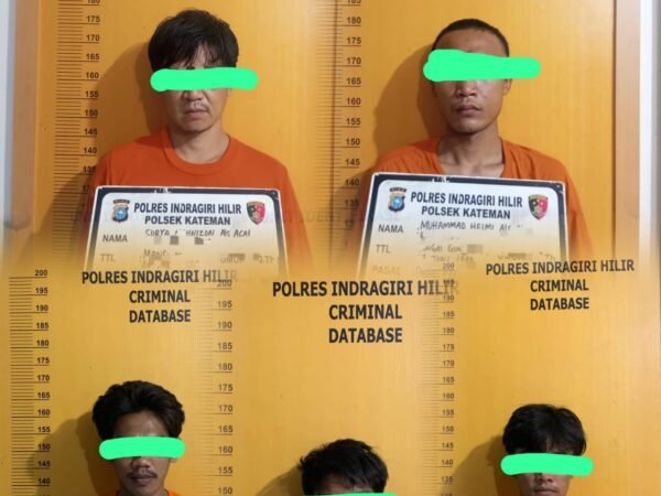 Polsek Kateman Ungkap Kasus Curat, Lima Orang Diamankan dalam Pengembangan Perkara