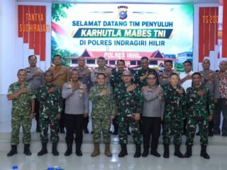 Mabes TNI Kunjungi Polres Inhil, Perkuat Sinergi Pencegahan dan Penanggulangan Karhutla