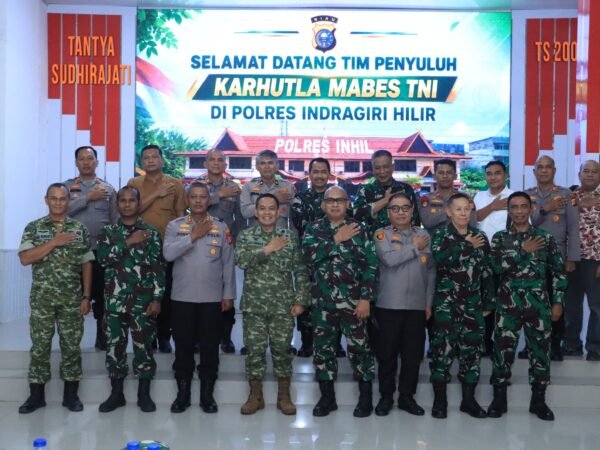 Mabes TNI Kunjungi Polres Inhil, Perkuat Sinergi Pencegahan dan Penanggulangan Karhutla