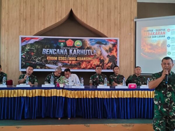 Tim Penyuluh Mabes TNI Ajak Masyarakat Singingi Perkuat Sinergi Cegah Karhutla