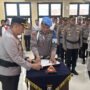 Kapolres AKBP John Letedara, S.I.K., Gelar Sertijab, AKP Yohn Mabel Resmi Jabat Kasat Reskrim Inhu