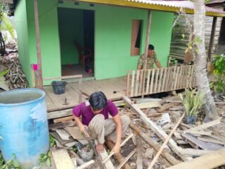 Pengabdian yang Menyentuh Kehidupan, RTLH Program TMMD ke-130 Kini Masuki Pengerjaan Dapur dan Teras